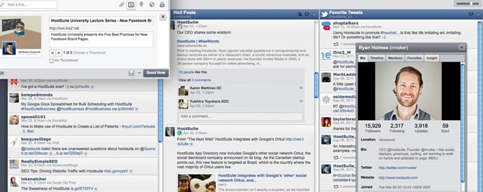 Managing your social media accounts with Hootsuite
