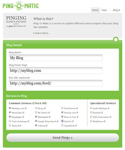 Ping-o-Matic