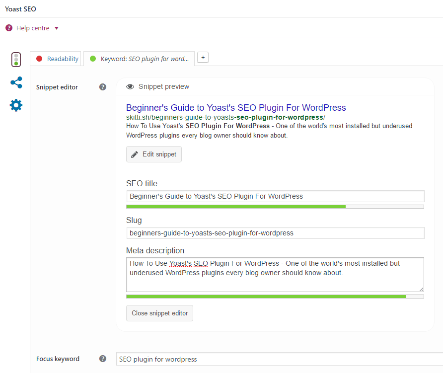 yoast post options